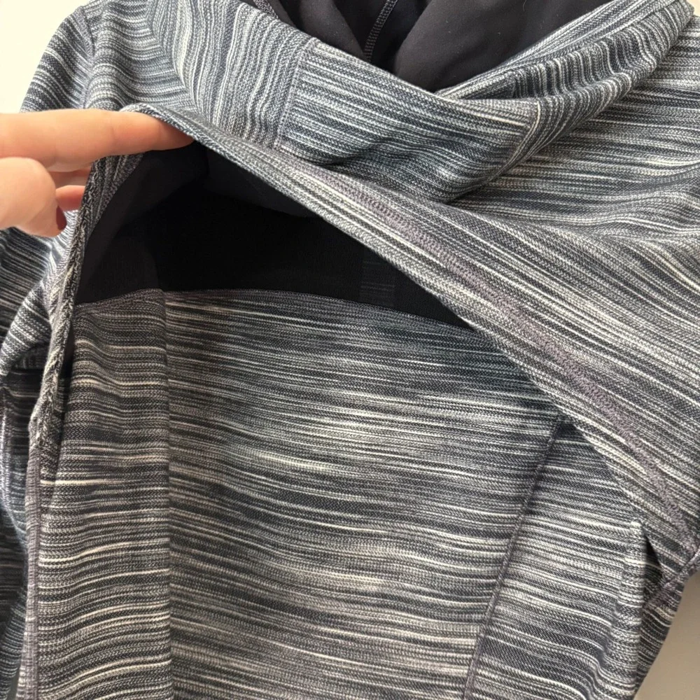 Lululemon Womens Hooded Define Jacket Full Zip 10‎ Grey Space Dye Athleisure
